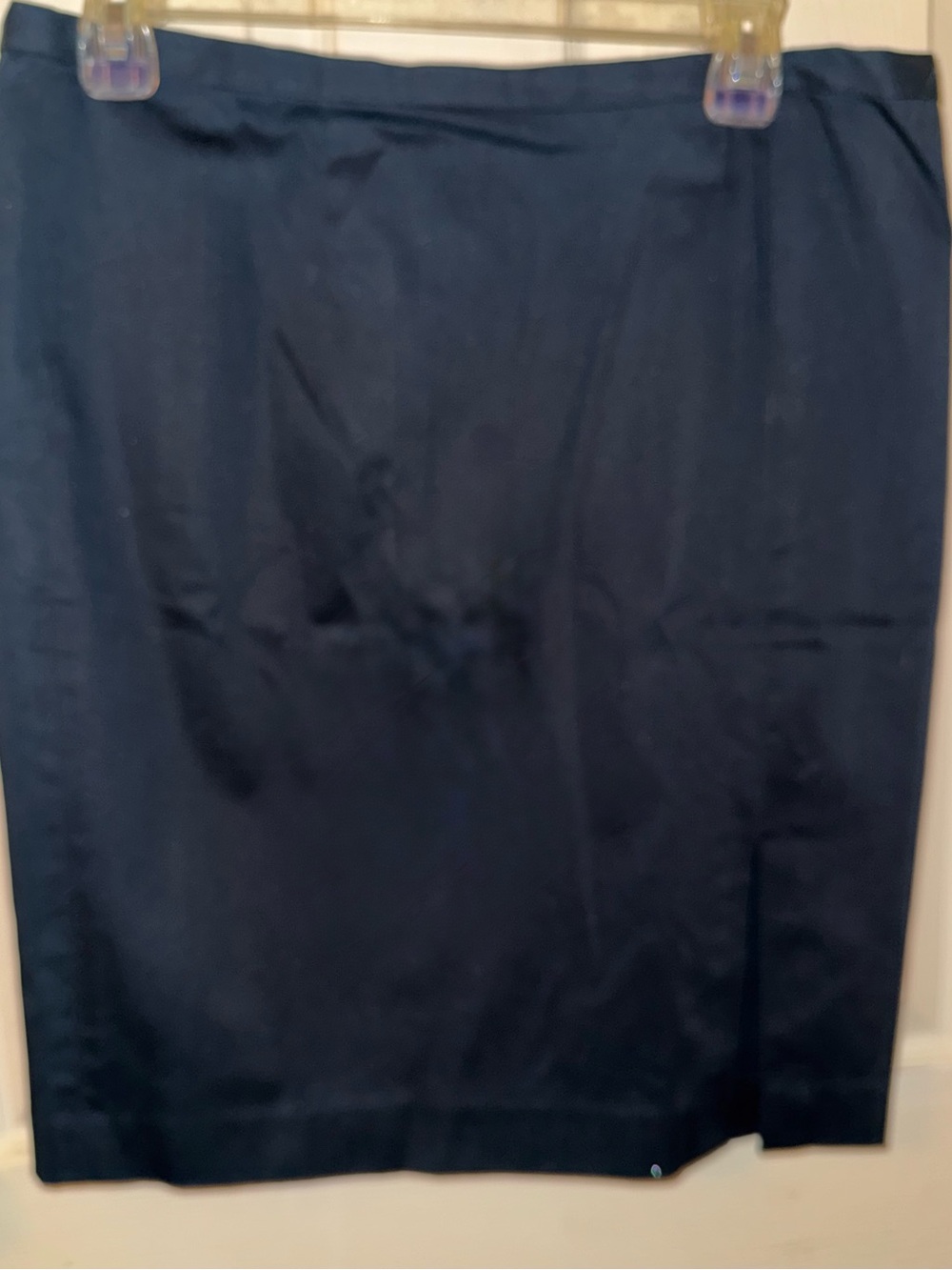 Michael Kors Women knee length skirt Dark Navy with a split in the front